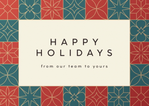 happy holidays email to clients template